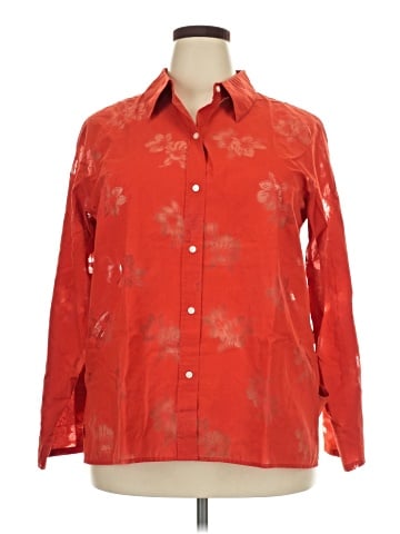 Liz Claiborne Long Sleeve Button-Down Shirt (view 1)