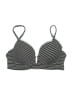 Xhilaration Stripes Black Swimsuit Top Size S - photo 1
