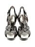 MICHAEL Michael Kors 100% Leather Animal Print Silver Heels Size 5 - photo 2