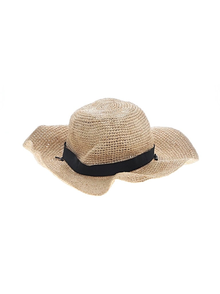 Pre-owned Jcrew Sun Hat In Tan