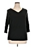 Chico's Black 3/4 Sleeve T-Shirt Size XL - photo 1