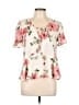 Mimi Chica Ivory Short Sleeve Blouse Size L - photo 1