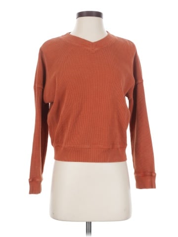 Madewell Waffle Knit Boxy Sweatshirt Tee (view 1)