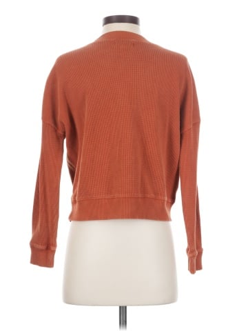 Madewell Waffle Knit Boxy Sweatshirt Tee (view 2)