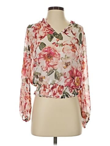 White House Black Market Long Sleeve Blouse (view 1)
