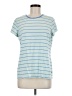 L.L.Bean Stripes Blue Short Sleeve T-Shirt Size M - photo 1