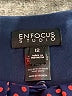En Focus Studio 100% Polyester Polka Dots Purple Casual Dress Size 12 - photo 7