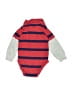Wrangler Jeans Co Stripes Red Long Sleeve Onesie Size 3-6 mo - photo 2