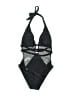Cupshe Graphic Black One Piece Swimsuit Size S - photo 1
