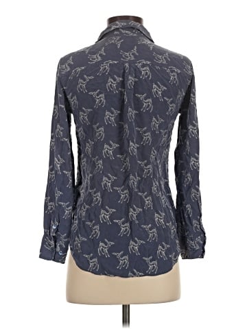 Equipment Long Sleeve Silk Top (view 2)