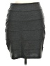 Popular Basics Solid Gray Casual Skirt Size M - photo 1