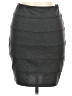 Popular Basics Solid Gray Casual Skirt Size M - photo 2
