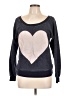 Wet Seal Hearts Gray Sweatshirt Size L - photo 1