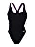 Speedo Solid Black Purple One Piece Swimsuit Size 6 - photo 1