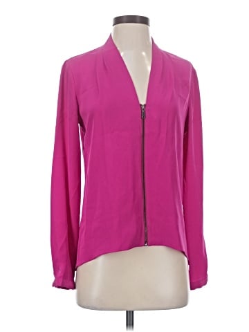 Elie Tahari Long Sleeve Silk Top (view 1)