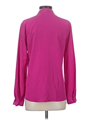 Elie Tahari Long Sleeve Silk Top (view 2)