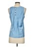 J.Crew 100% Polyester Blue Sleeveless Top Size S - photo 2