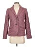 Talbots Houndstooth Burgundy Blazer Size 2 - photo 1