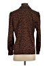 St. John 100% Polyester Animal Print Brown Long Sleeve Blouse Size 2 - photo 2
