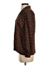 St. John 100% Polyester Animal Print Brown Long Sleeve Blouse Size 2 - photo 5