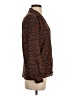 St. John 100% Polyester Animal Print Brown Long Sleeve Blouse Size 2 - photo 4