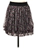 Express 100% Polyester Floral Black Casual Skirt Size XS - photo 1
