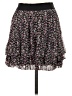 Express 100% Polyester Floral Black Casual Skirt Size XS - photo 2
