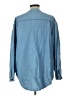 Giorgio Sant'Angelo Blue 3/4 Sleeve Button-Down Shirt Size L - photo 2