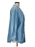 Giorgio Sant'Angelo Blue 3/4 Sleeve Button-Down Shirt Size L - photo 4