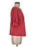 1.State 100% Linen Red 3/4 Sleeve Top Size M - photo 4