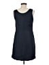 H&M 100% Polyester Solid Blue Cocktail Dress Size 6 - photo 2