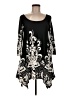 White Mark Paisley Black Casual Dress Size M - photo 1