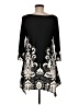 White Mark Paisley Black Casual Dress Size M - photo 2