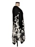 White Mark Paisley Black Casual Dress Size M - photo 4