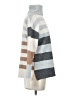 Renuar 100% Polyester Stripes Gray Turtleneck Sweater Size XS - photo 4