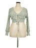 Unbranded 100% Polyester Green Cardigan Size XXL - photo 1