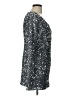 Forever 21 100% Polyester Stars Silver Cocktail Dress Size L - photo 4