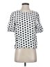 Fig 100% Viscose Polka Dots White Short Sleeve Blouse Size Sm - photo 1
