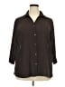 Notations 100% Polyester Brown 3/4 Sleeve Blouse Size 2X - photo 1
