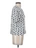 Fig 100% Viscose Polka Dots White Short Sleeve Blouse Size Sm - photo 4