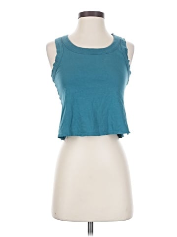 Madewell Softfade Cotton Boxy-Crop Tank (view 1)
