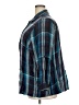 Lane Bryant 100% Rayon Plaid Blue Teal 3/4 Sleeve Button-Down Shirt Size 22 - 24 Plus - photo 5