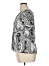 Croft & Barrow 100% Polyester Paisley Silver Short Sleeve Top Size XL - photo 5