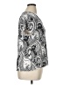 Croft & Barrow 100% Polyester Paisley Silver Short Sleeve Top Size XL - photo 4