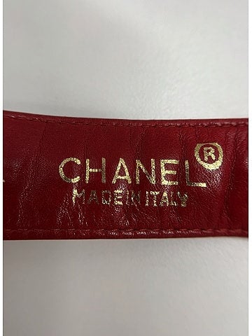 Chanel Vintage Leather Chain Accent Belt (view 2)