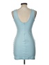 Solemio Color Block Blue Cocktail Dress Size L - photo 2