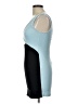 Solemio Color Block Blue Cocktail Dress Size L - photo 5