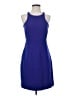 J.Crew 100% Polyester Solid Blue Cocktail Dress Size 4 - photo 1