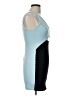 Solemio Color Block Blue Cocktail Dress Size L - photo 4