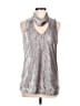 Etcetera Silver Sleeveless Blouse Size M - photo 1